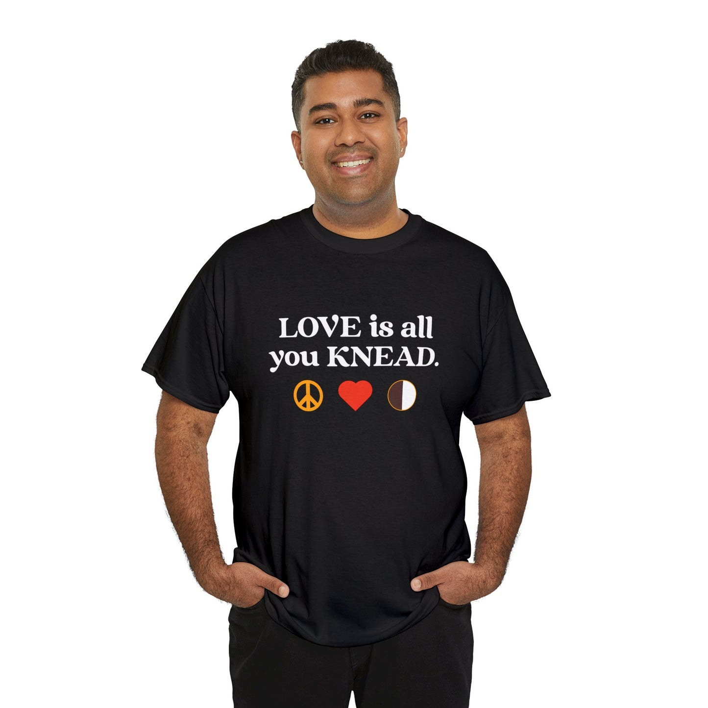 Love Is All You Knead "Peace, Love & Cookies" Cotton Tee