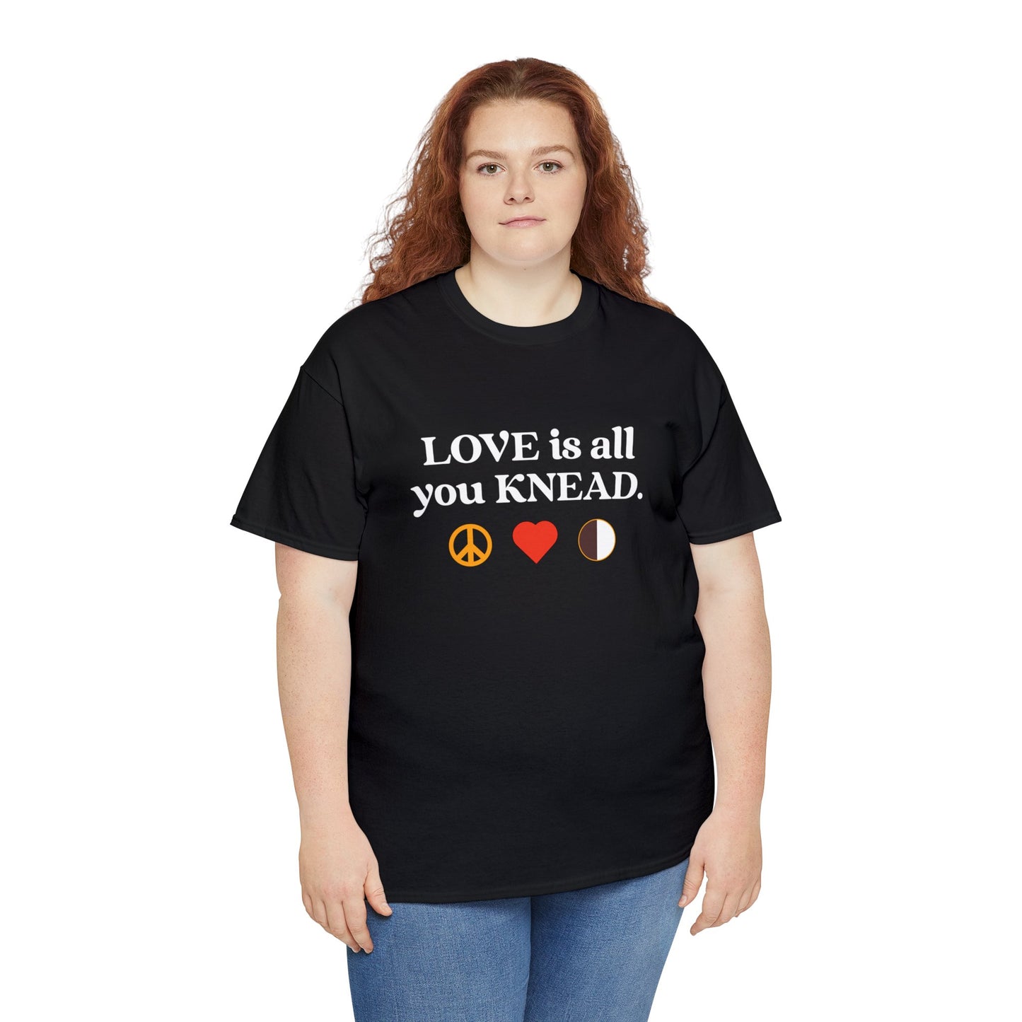 Love Is All You Knead "Peace, Love & Cookies" Cotton Tee