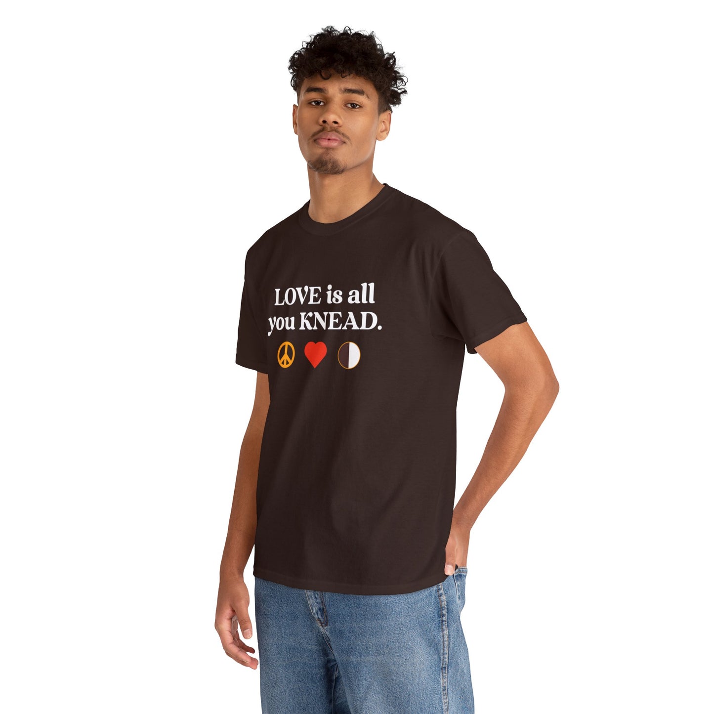 Love Is All You Knead "Peace, Love & Cookies" Cotton Tee
