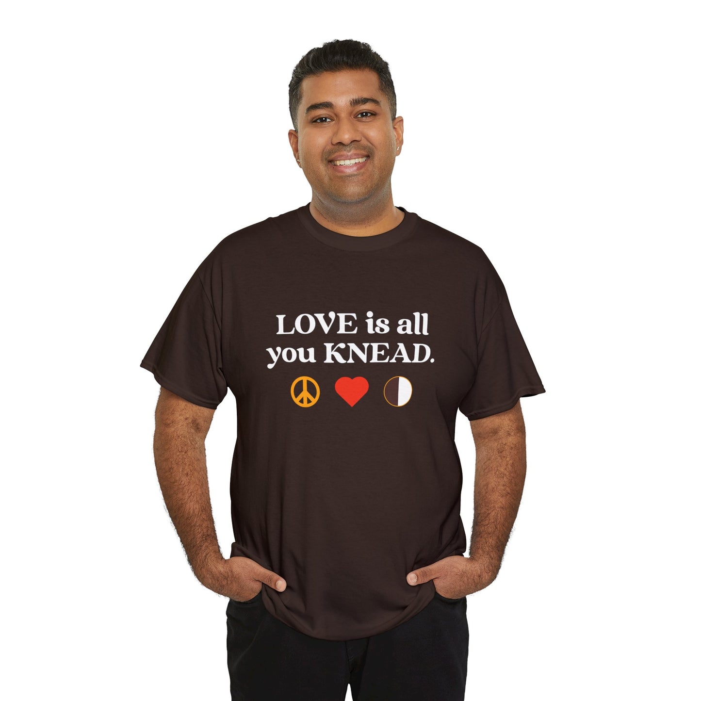 Love Is All You Knead "Peace, Love & Cookies" Cotton Tee