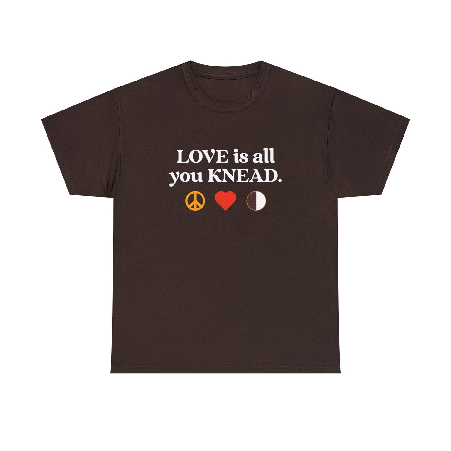 Love Is All You Knead "Peace, Love & Cookies" Cotton Tee