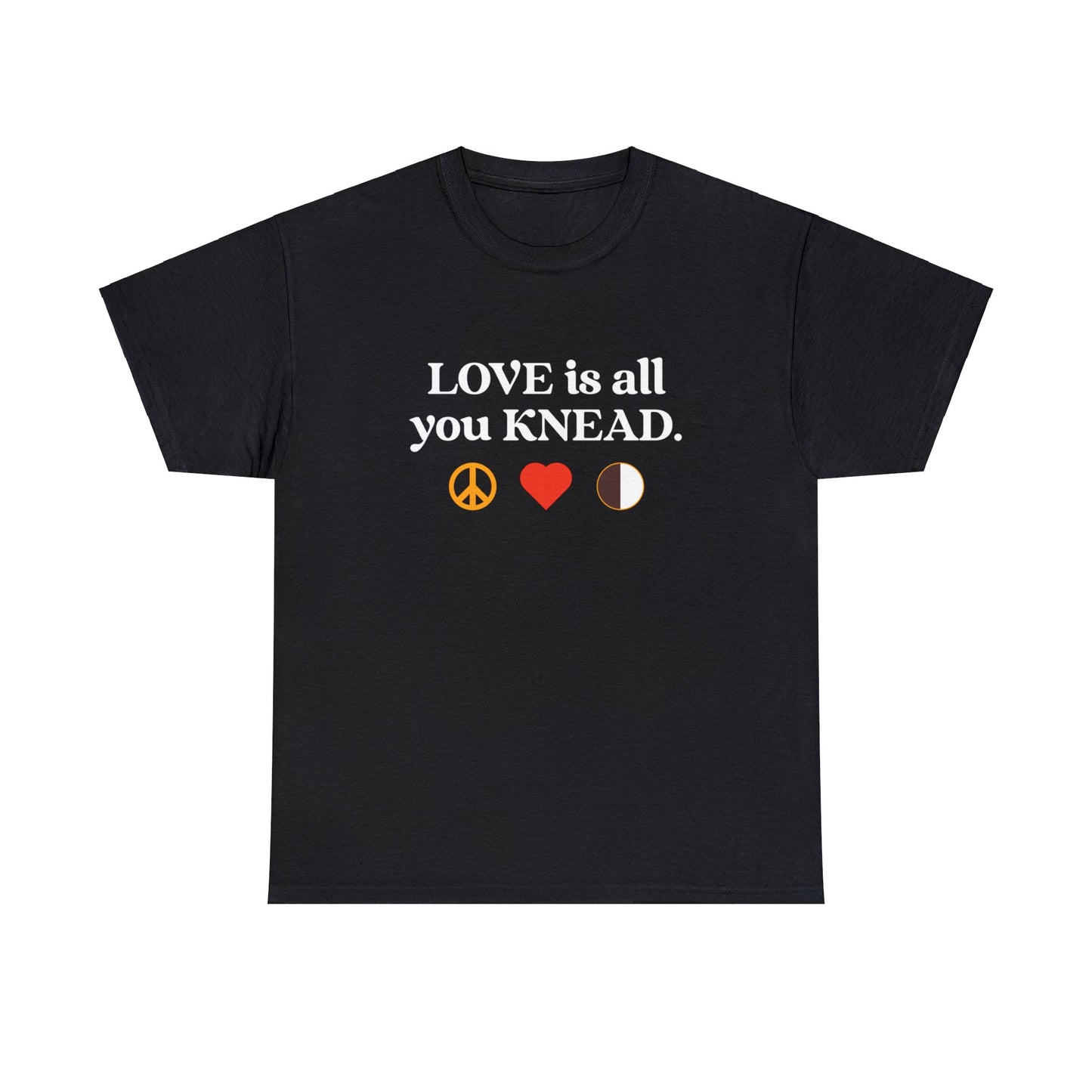 Love Is All You Knead "Peace, Love & Cookies" Cotton Tee